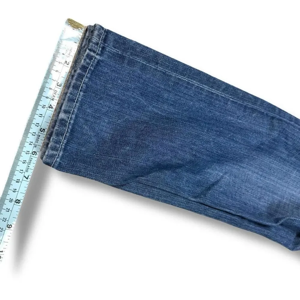 True Religion Women’s Skinny Jeans Super T Billy Dark Wash Denim 28x31 Y2K Denim - Picture 8 of 10